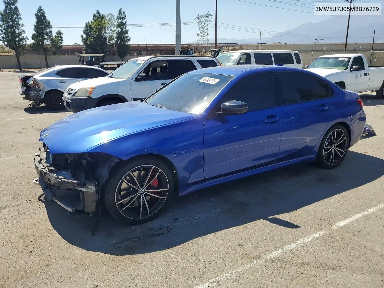 2021 BMW M340I VIN: 3MW5U7J05M8B76729 Lot: 58143356