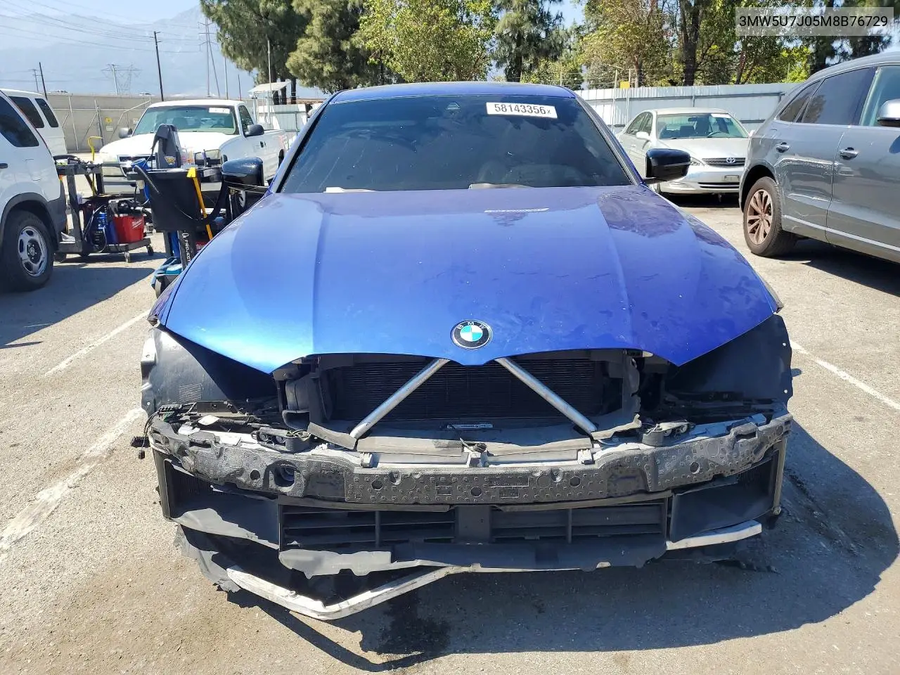 2021 BMW M340I VIN: 3MW5U7J05M8B76729 Lot: 58143356