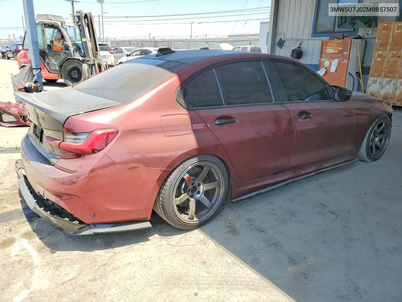 2021 BMW M340I VIN: 3MW5U7J02M8B57507 Lot: 58445656