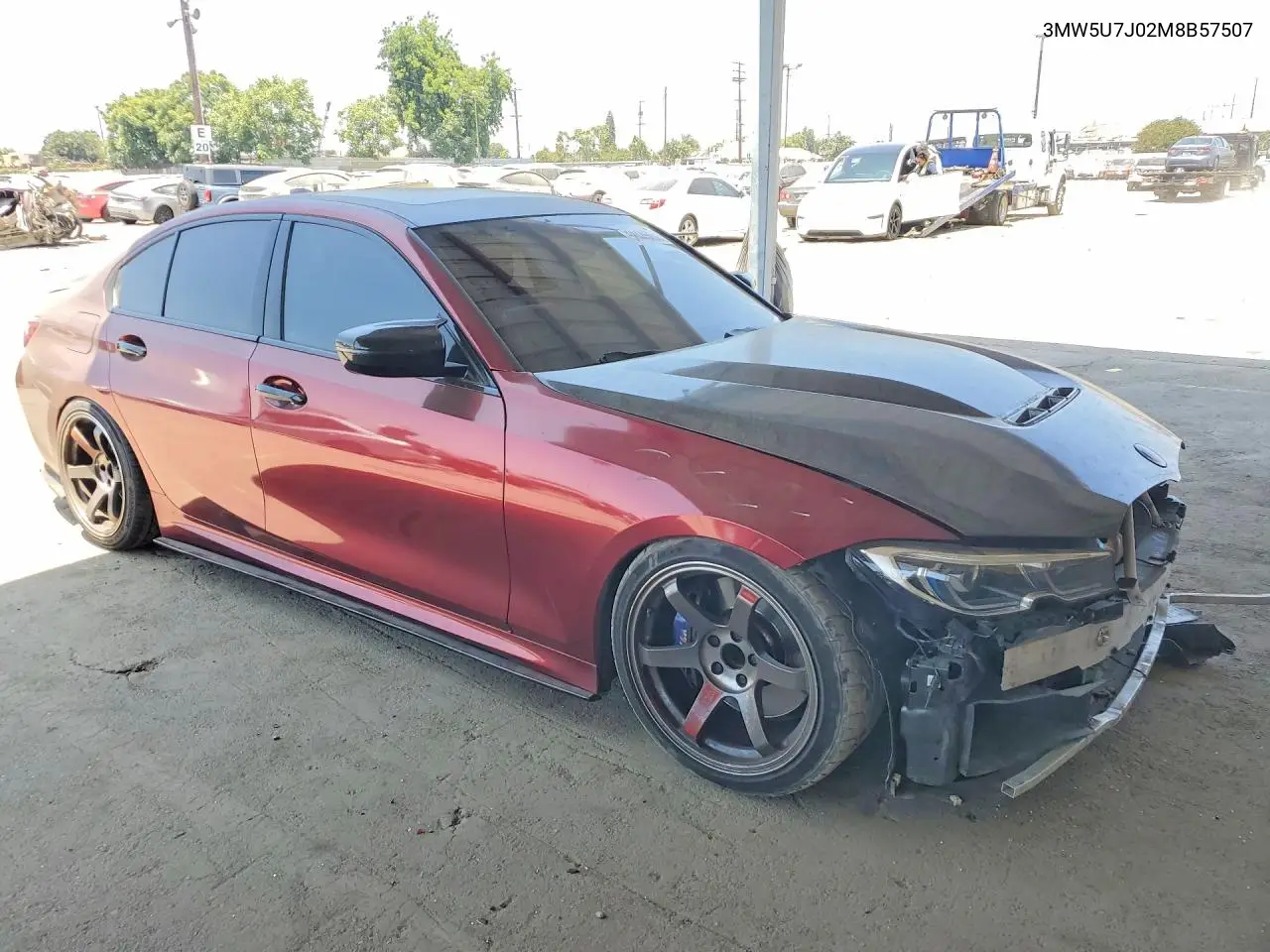 2021 BMW M340I VIN: 3MW5U7J02M8B57507 Lot: 58445656