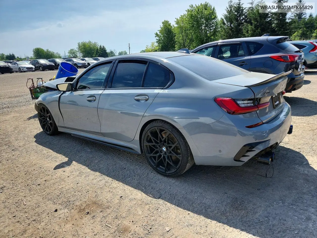 2021 BMW M340Xi VIN: WBA5U9C05MFK65829 Lot: 59303336