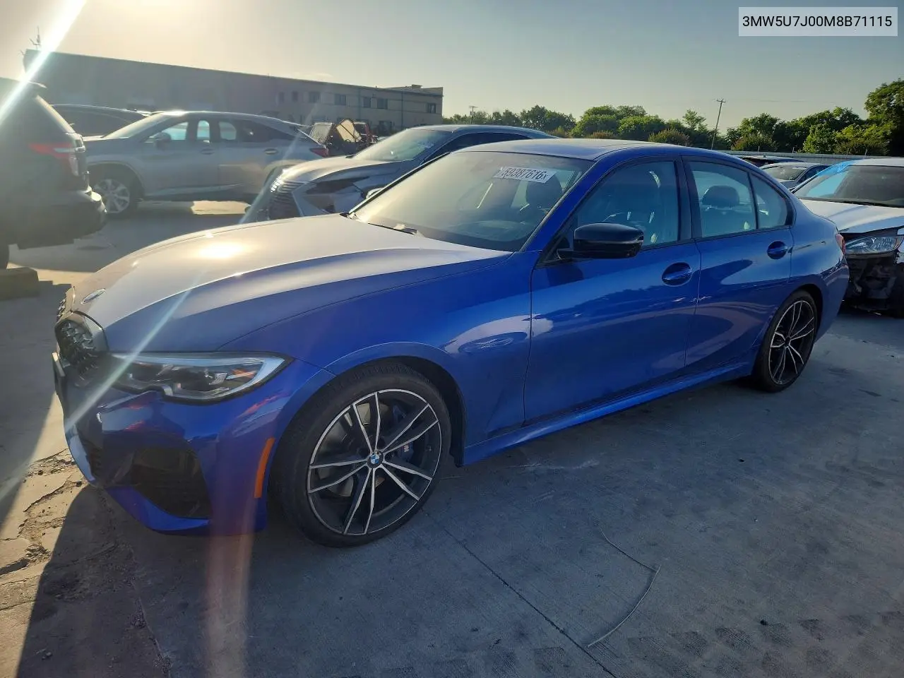 2021 BMW M340I VIN: 3MW5U7J00M8B71115 Lot: 59387616