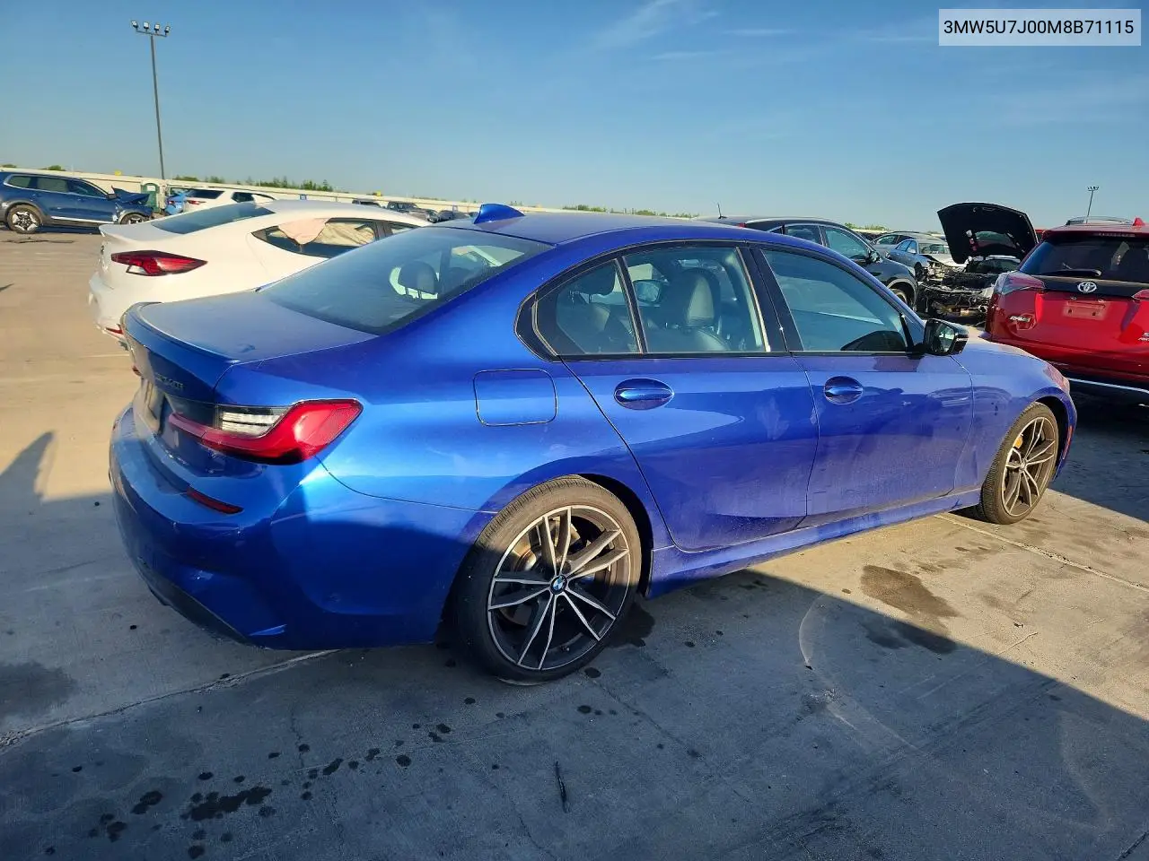 2021 BMW M340I VIN: 3MW5U7J00M8B71115 Lot: 59387616