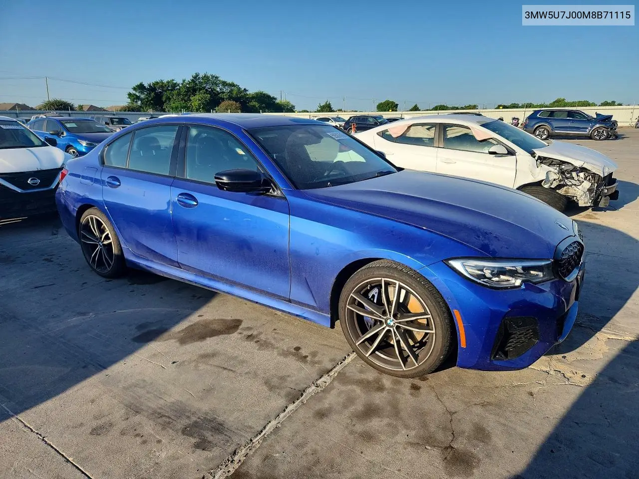 2021 BMW M340I VIN: 3MW5U7J00M8B71115 Lot: 59387616
