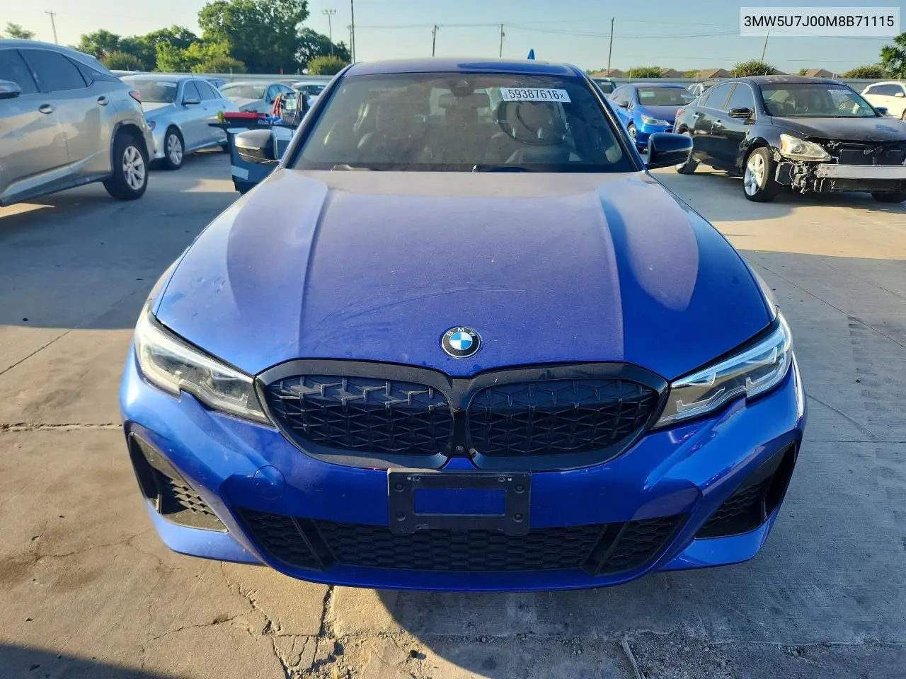 2021 BMW M340I VIN: 3MW5U7J00M8B71115 Lot: 59387616