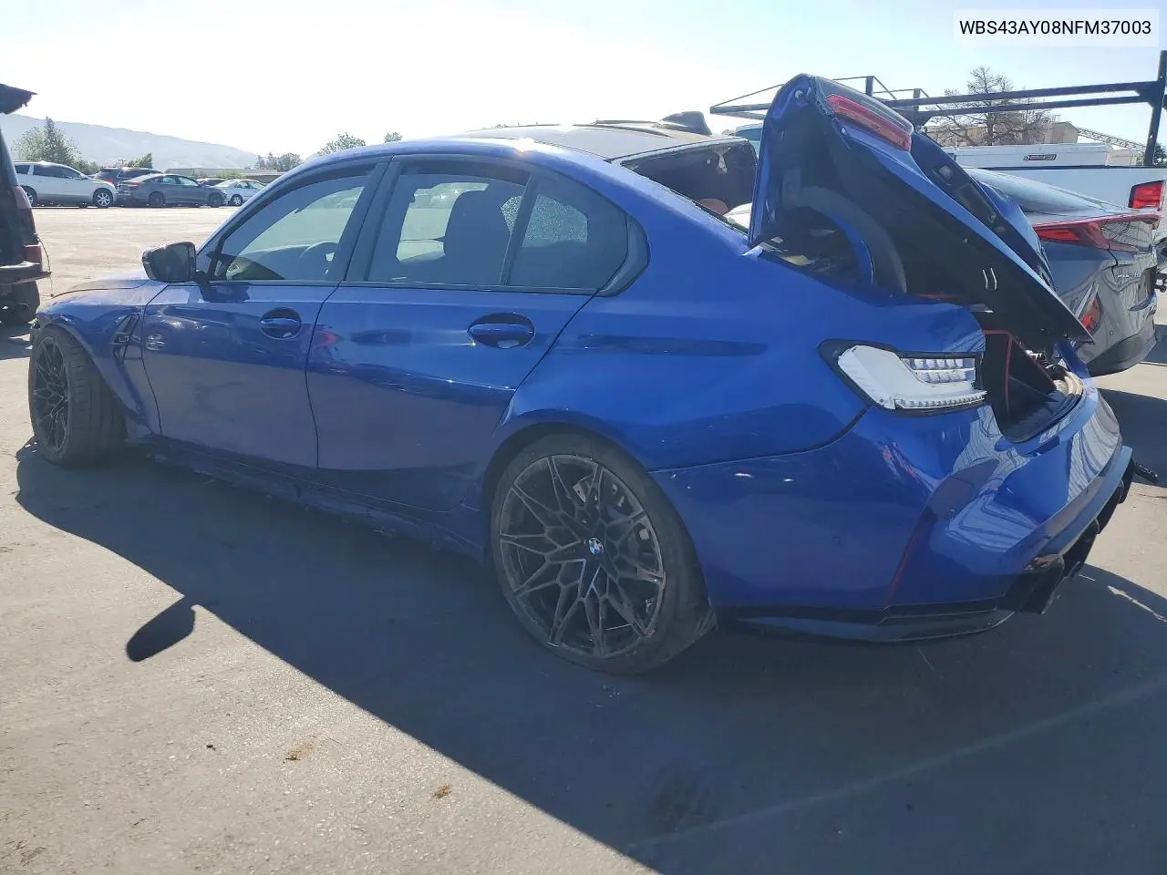 2022 BMW M3 Competition VIN: WBS43AY08NFM37003 Lot: 53129406