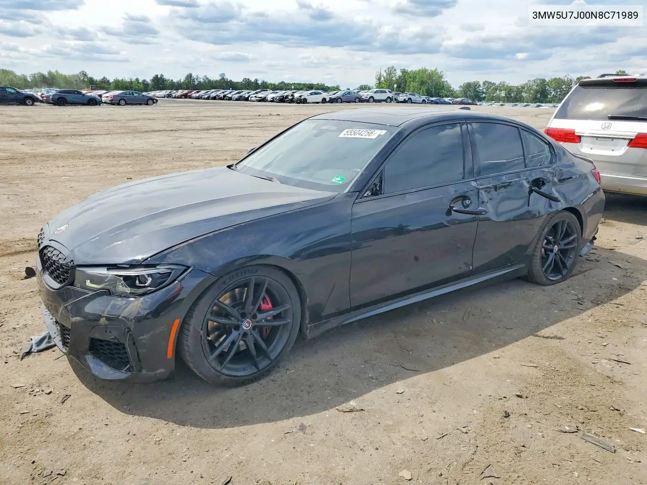 2022 BMW M340I VIN: 3MW5U7J00N8C71989 Lot: 55504256