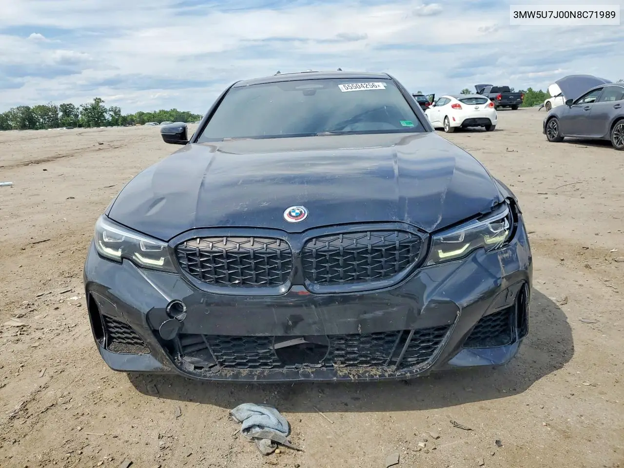 2022 BMW M340I VIN: 3MW5U7J00N8C71989 Lot: 55504256