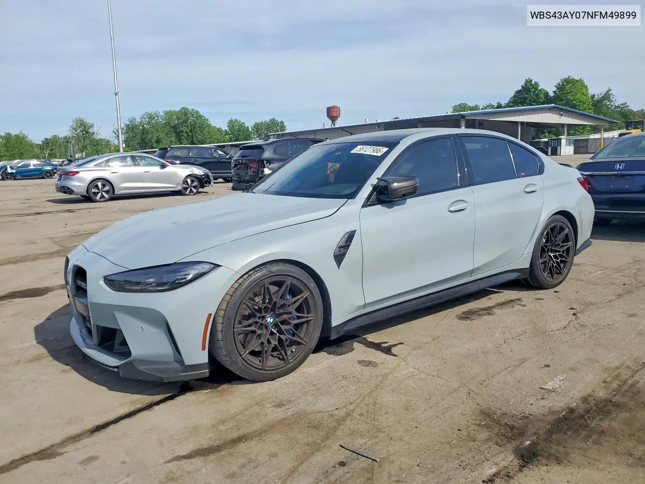 2022 BMW M3 Competition VIN: WBS43AY07NFM49899 Lot: 56127986