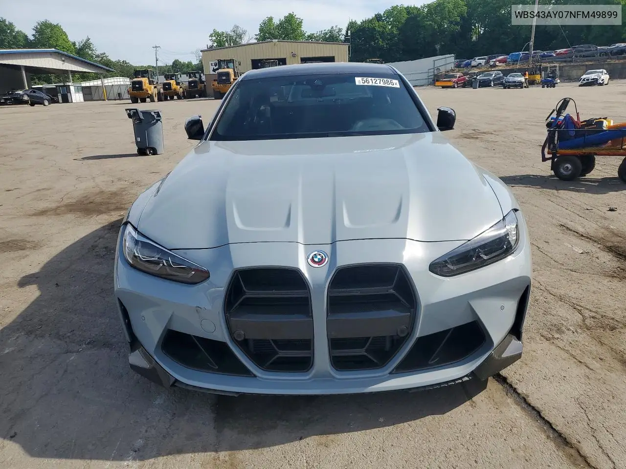 2022 BMW M3 Competition VIN: WBS43AY07NFM49899 Lot: 56127986
