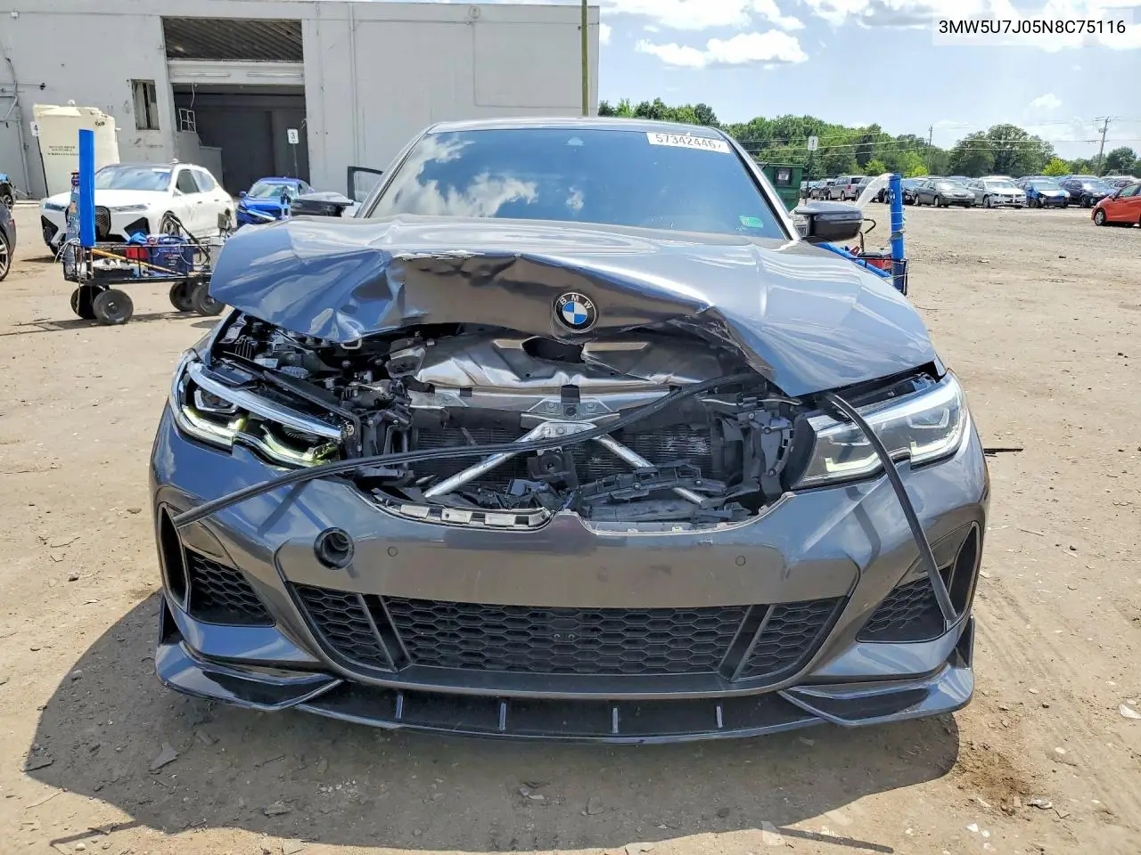 2022 BMW M340I VIN: 3MW5U7J05N8C75116 Lot: 57342446