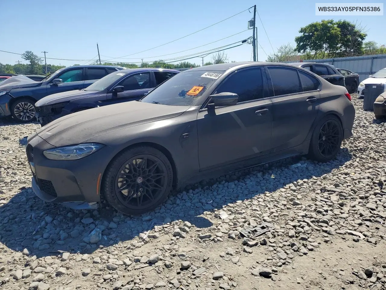 2023 BMW M3 Competition VIN: WBS33AY05PFN35386 Lot: 49446186
