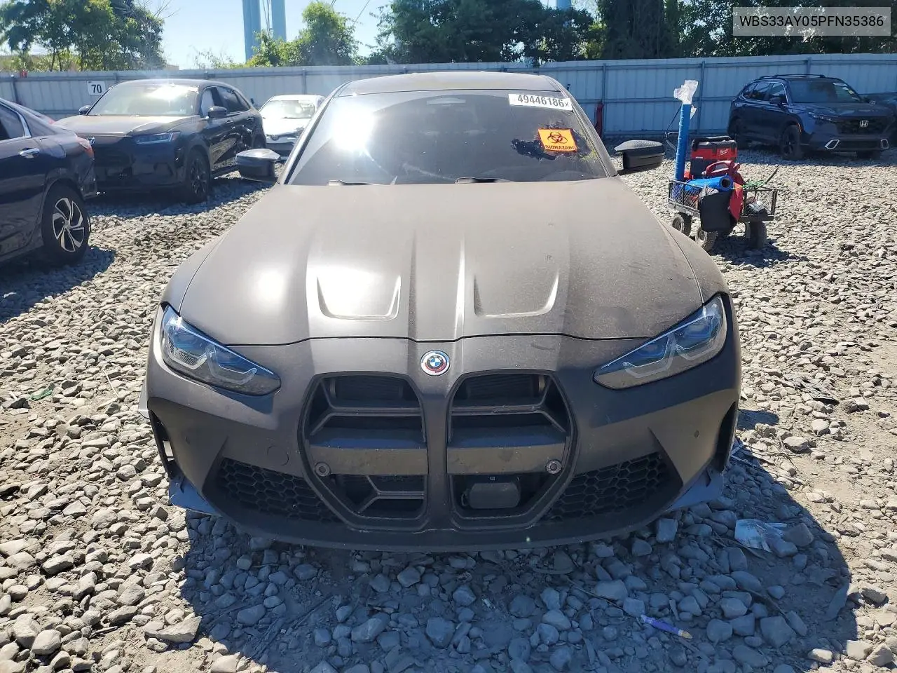 2023 BMW M3 Competition VIN: WBS33AY05PFN35386 Lot: 49446186