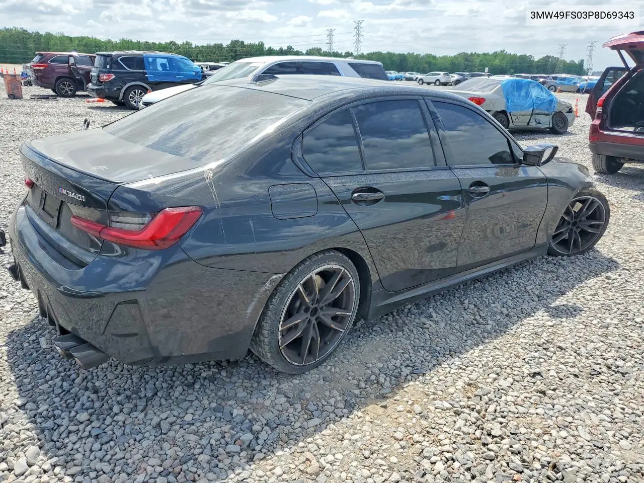 2023 BMW M340I VIN: 3MW49FS03P8D69343 Lot: 50119026