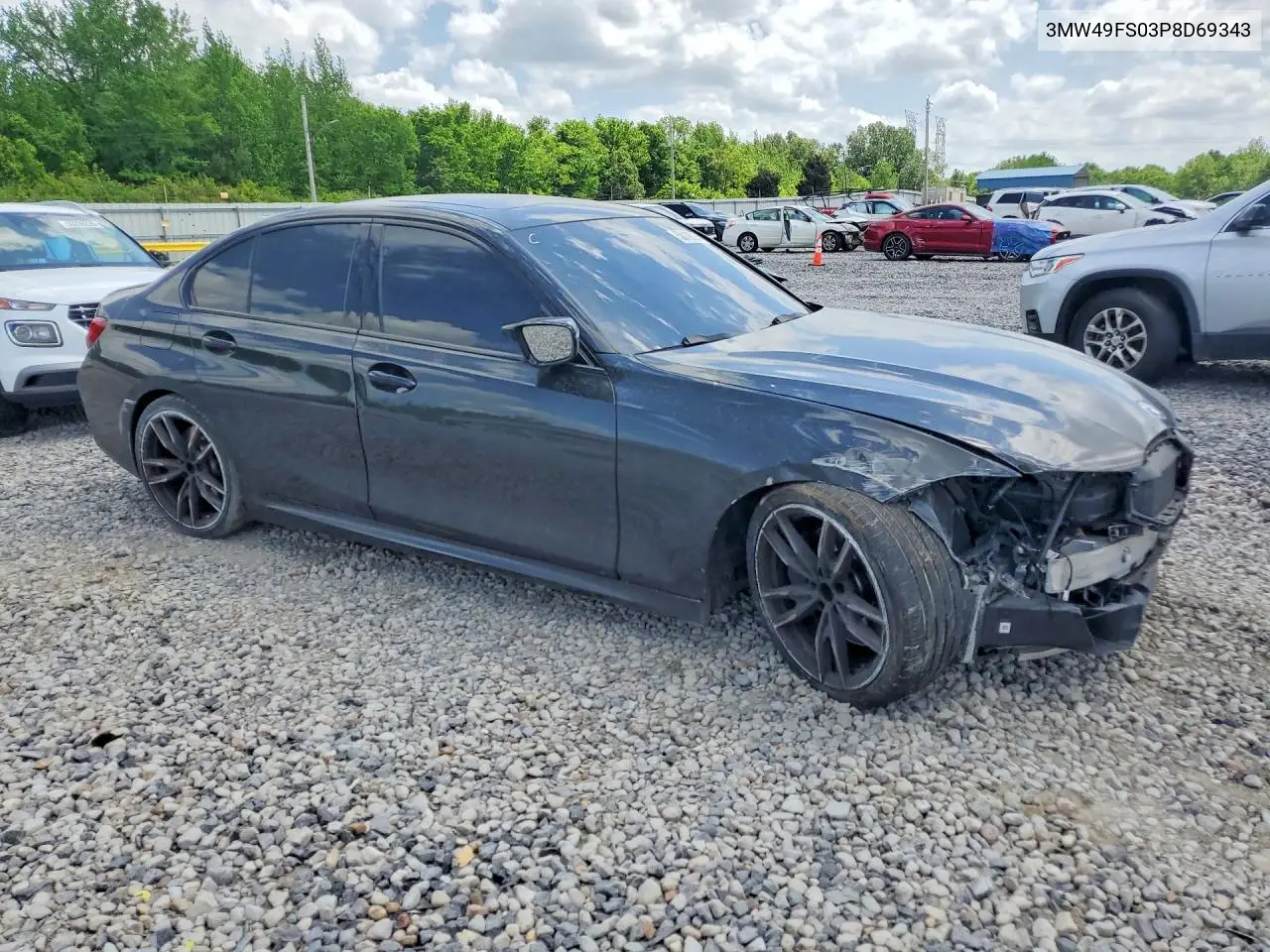2023 BMW M340I VIN: 3MW49FS03P8D69343 Lot: 50119026