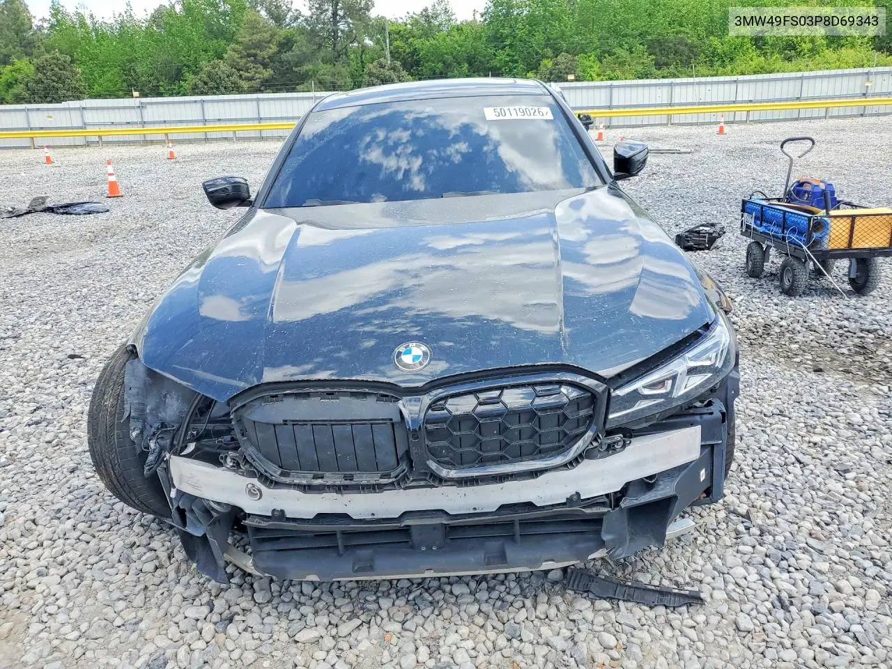 2023 BMW M340I VIN: 3MW49FS03P8D69343 Lot: 50119026