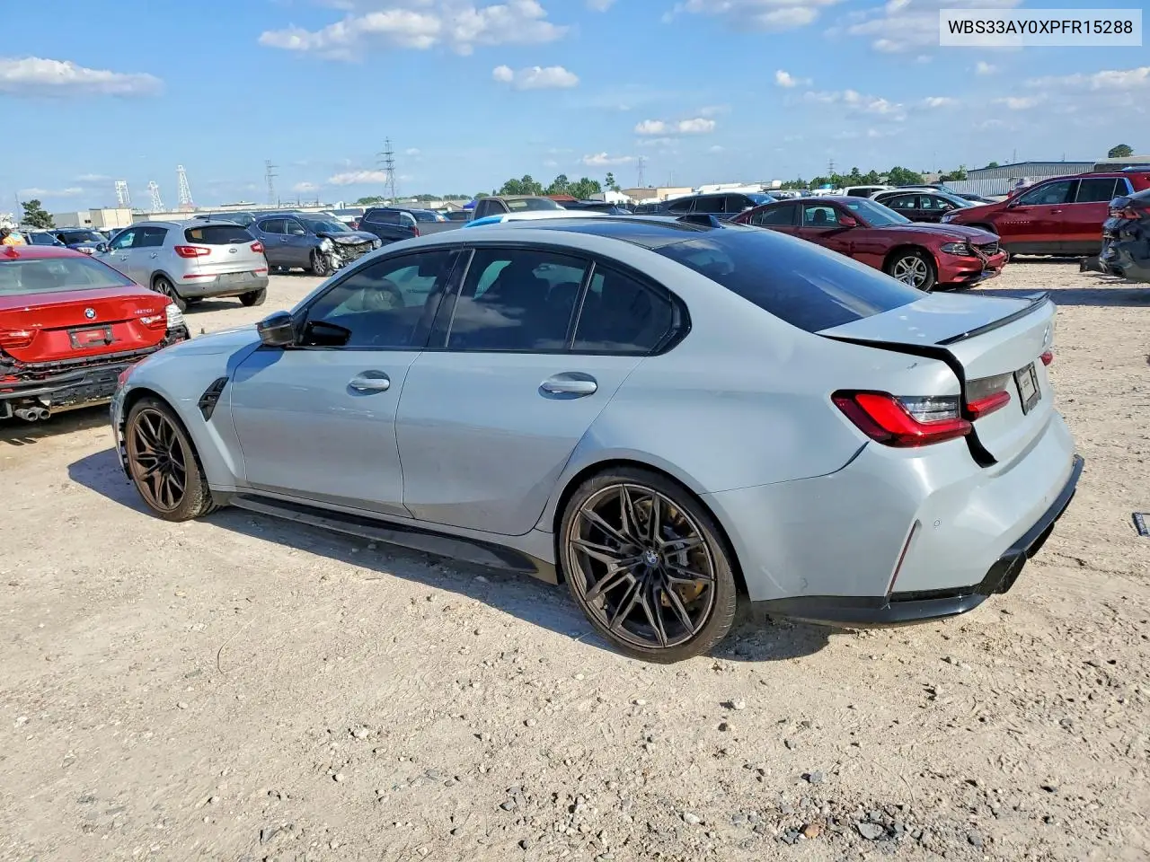 2023 BMW M3 Competition VIN: WBS33AY0XPFR15288 Lot: 53408446