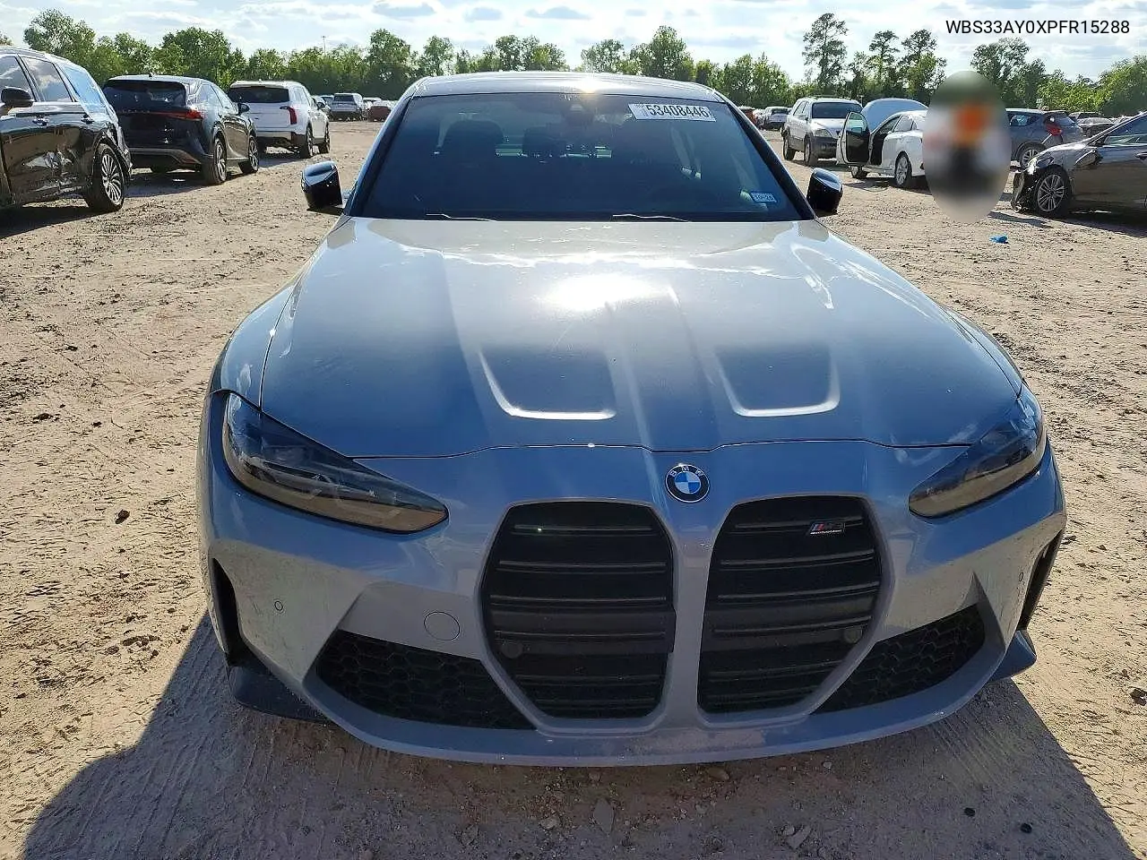 2023 BMW M3 Competition VIN: WBS33AY0XPFR15288 Lot: 53408446