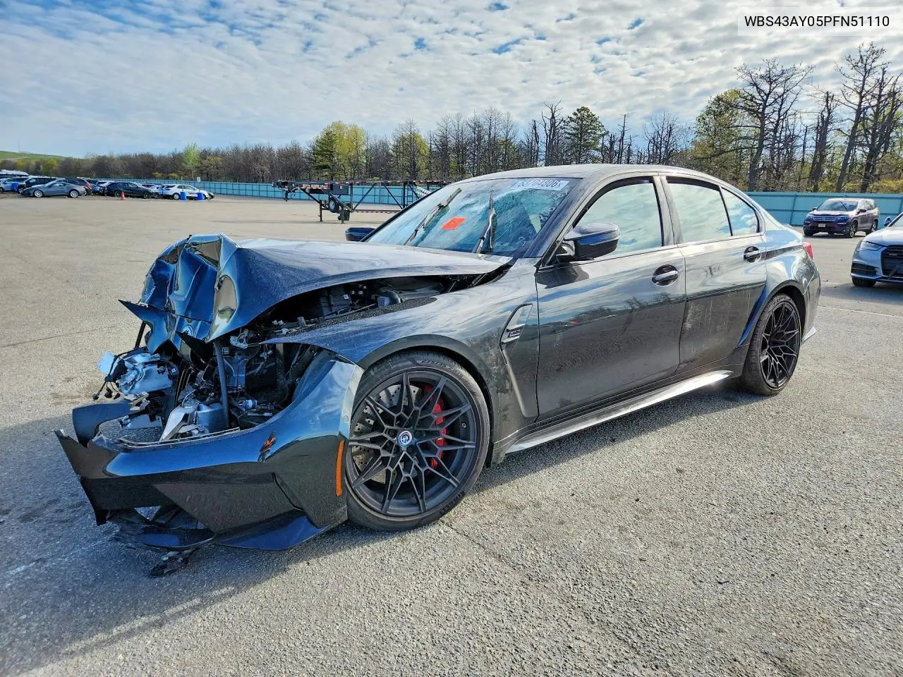 2023 BMW M3 Competition VIN: WBS43AY05PFN51110 Lot: 53704806
