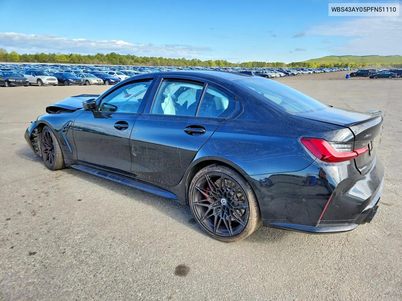 2023 BMW M3 Competition VIN: WBS43AY05PFN51110 Lot: 53704806