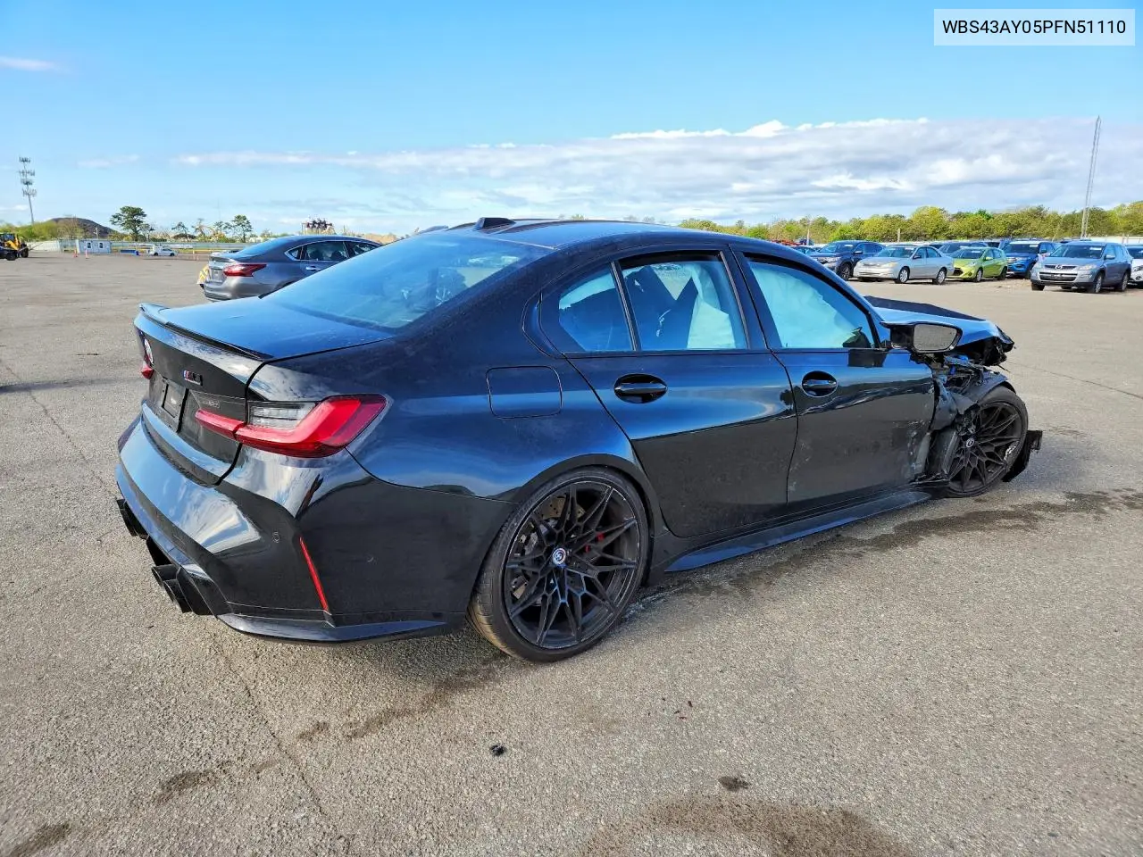2023 BMW M3 Competition VIN: WBS43AY05PFN51110 Lot: 53704806