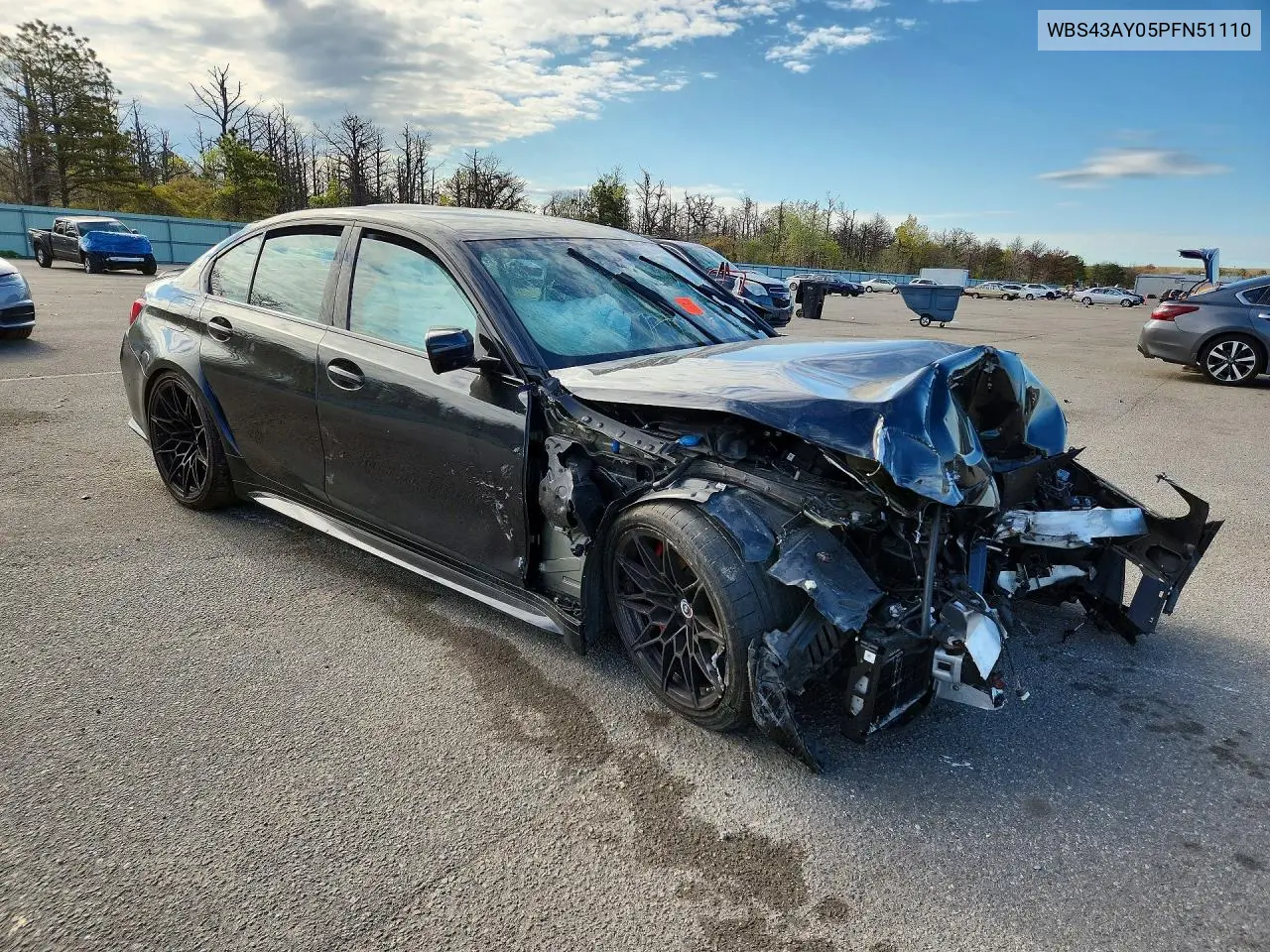 2023 BMW M3 Competition VIN: WBS43AY05PFN51110 Lot: 53704806