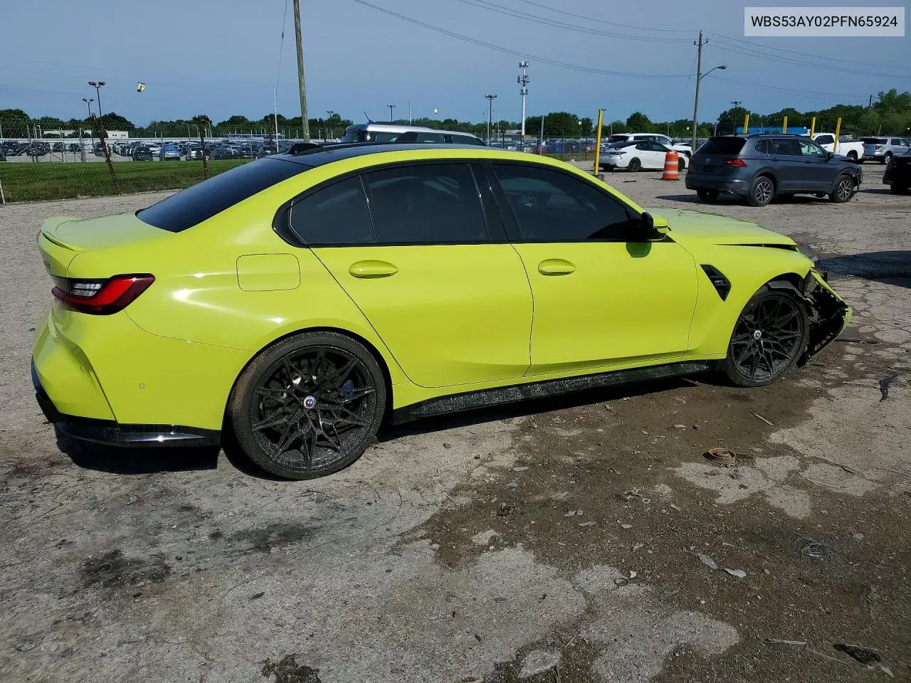 2023 BMW M3 VIN: WBS53AY02PFN65924 Lot: 57660196