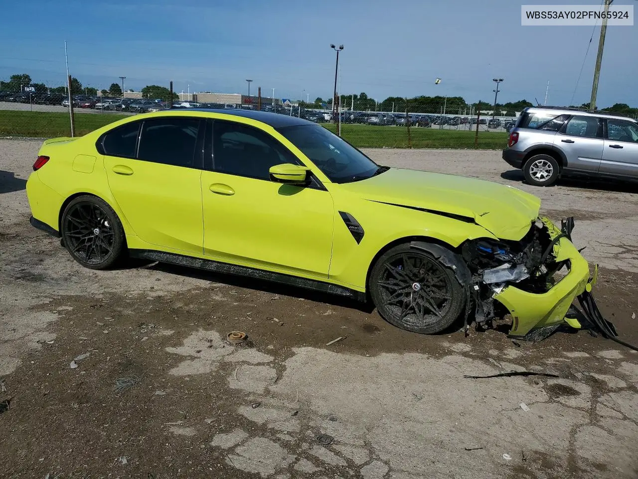 2023 BMW M3 VIN: WBS53AY02PFN65924 Lot: 57660196