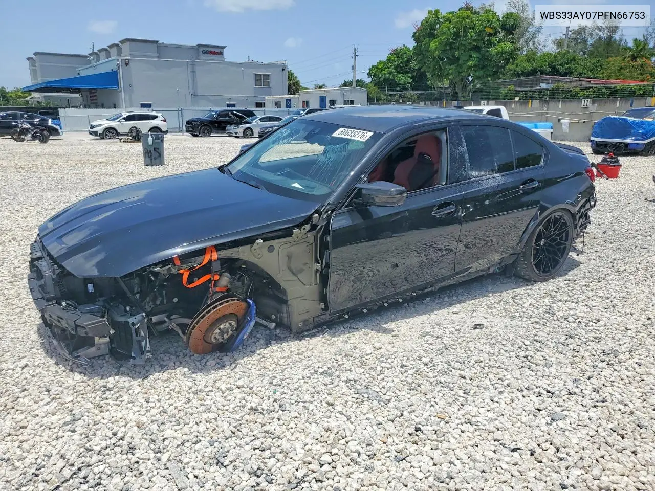 2023 BMW M3 Competition VIN: WBS33AY07PFN66753 Lot: 60635276
