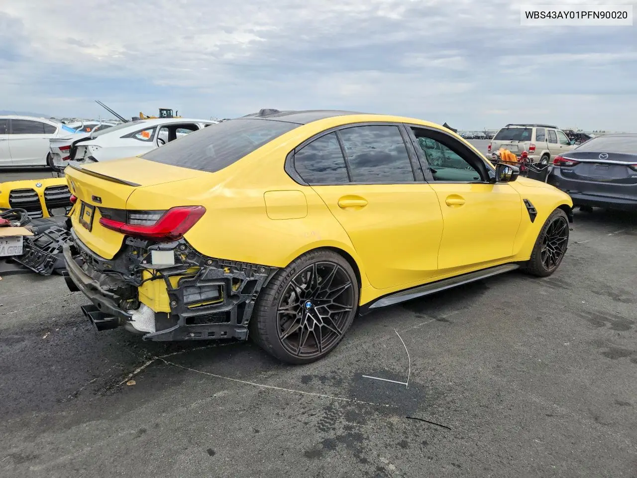 2023 BMW M3 Competition VIN: WBS43AY01PFN90020 Lot: 60953276