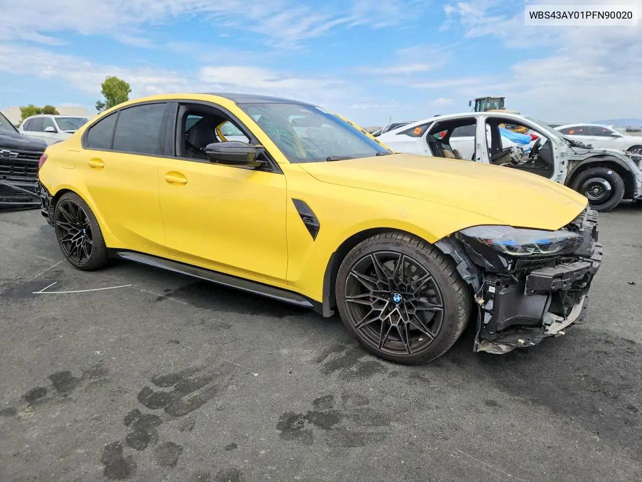 2023 BMW M3 Competition VIN: WBS43AY01PFN90020 Lot: 60953276