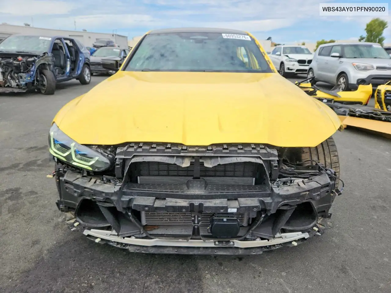 2023 BMW M3 Competition VIN: WBS43AY01PFN90020 Lot: 60953276