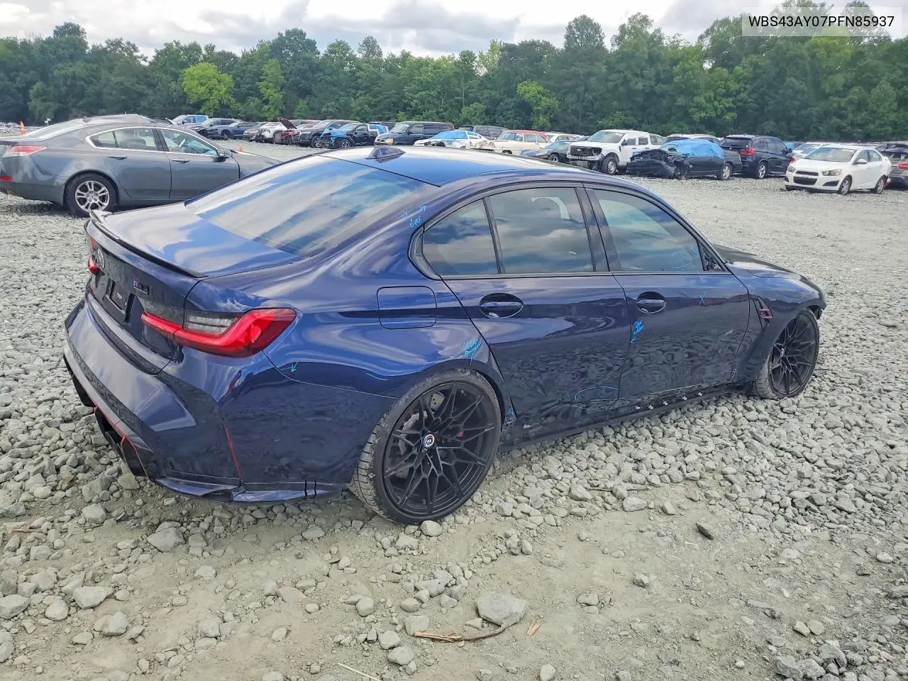 2023 BMW M3 Competition VIN: WBS43AY07PFN85937 Lot: 85458055