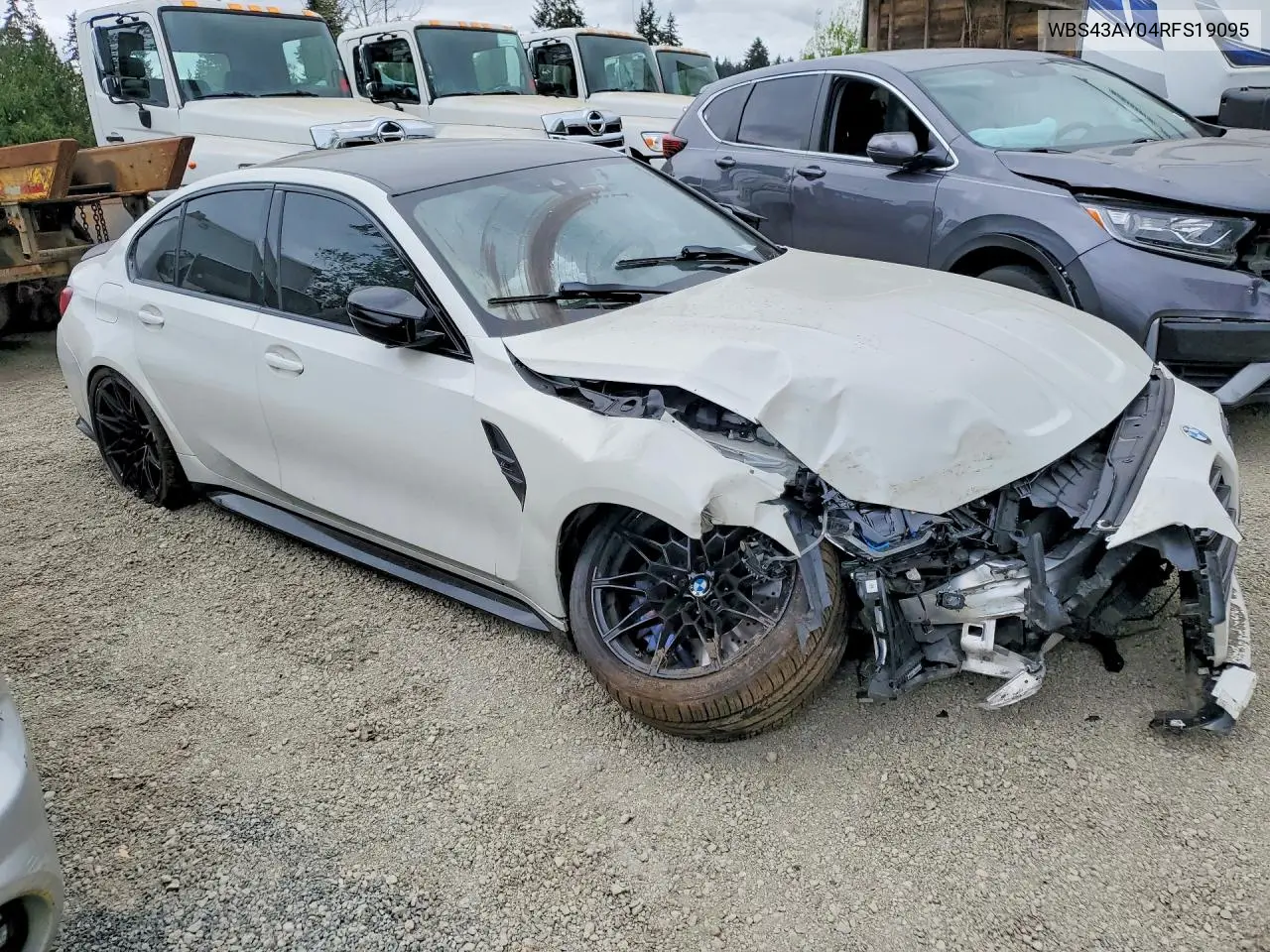2024 BMW M3 Competition VIN: WBS43AY04RFS19095 Lot: 51883646