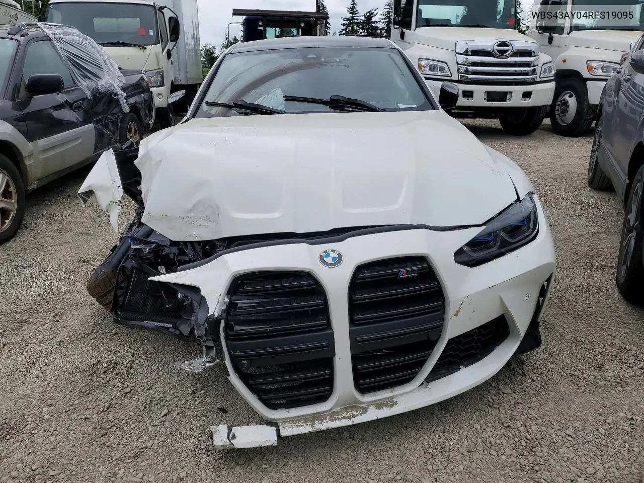 2024 BMW M3 Competition VIN: WBS43AY04RFS19095 Lot: 51883646