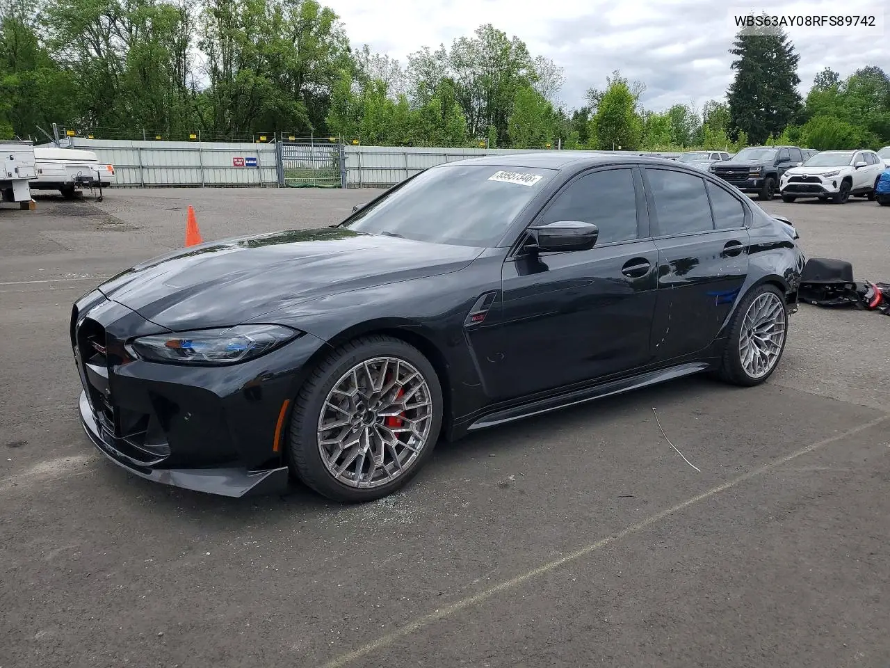 2024 BMW M3 Cs VIN: WBS63AY08RFS89742 Lot: 55957346