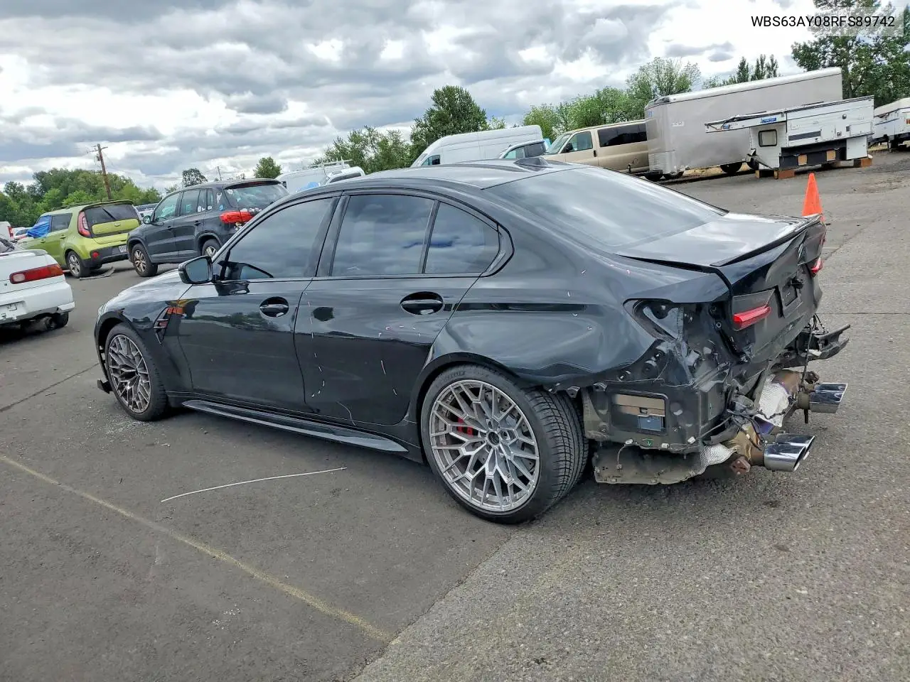 2024 BMW M3 Cs VIN: WBS63AY08RFS89742 Lot: 55957346