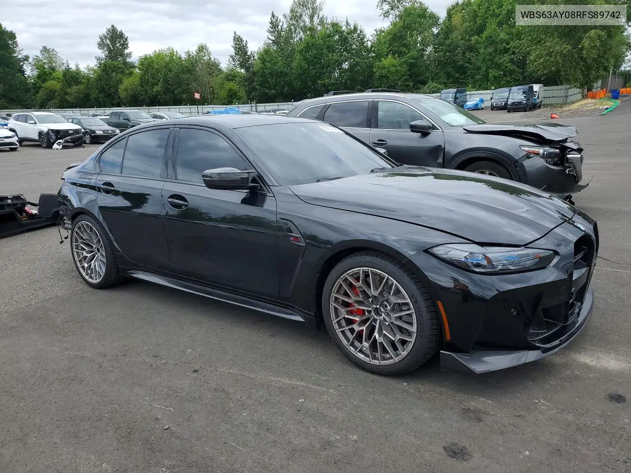 2024 BMW M3 Cs VIN: WBS63AY08RFS89742 Lot: 55957346