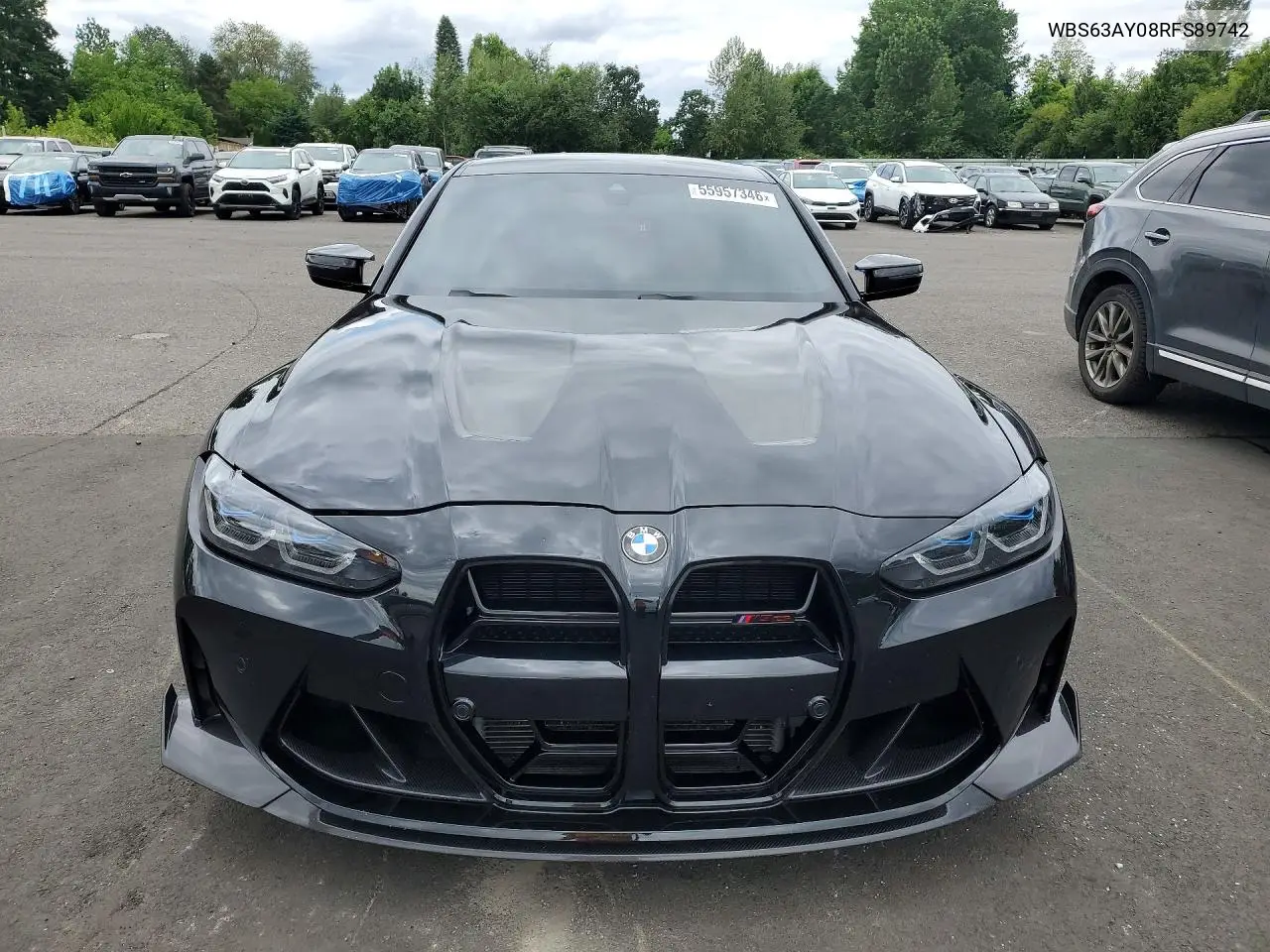 2024 BMW M3 Cs VIN: WBS63AY08RFS89742 Lot: 55957346