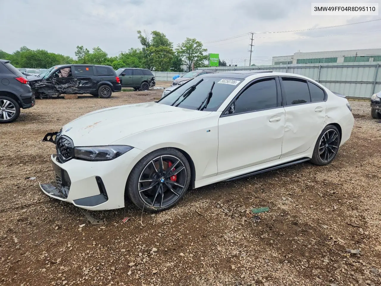 2024 BMW M340Xi VIN: 3MW49FF04R8D95110 Lot: 56250786