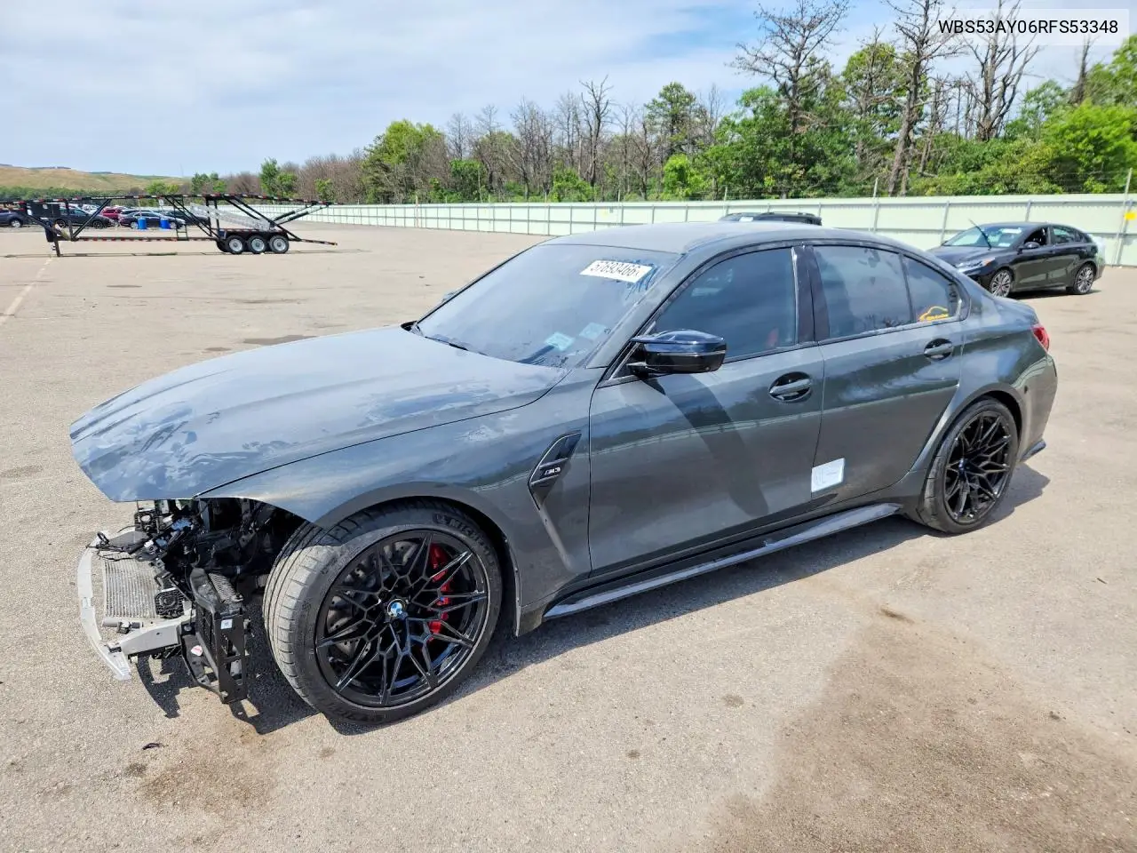 2024 BMW M3 VIN: WBS53AY06RFS53348 Lot: 57693466