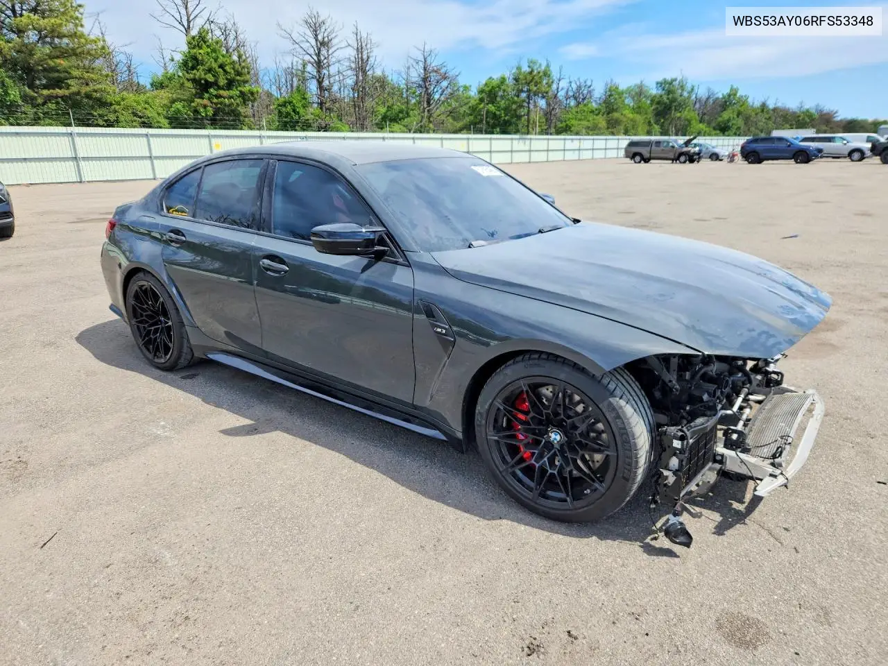 2024 BMW M3 VIN: WBS53AY06RFS53348 Lot: 57693466