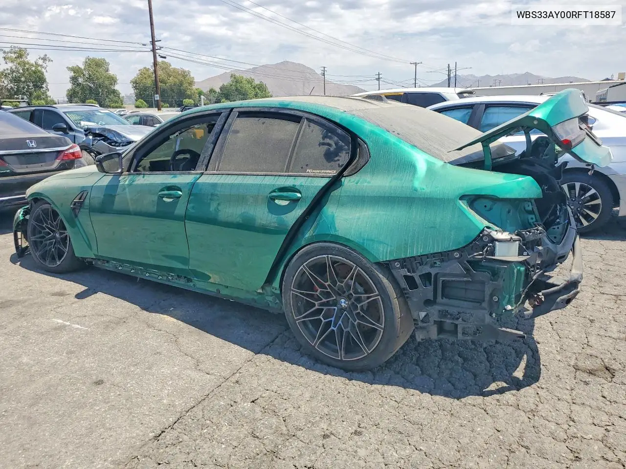2024 BMW M3 Competition VIN: WBS33AY00RFT18587 Lot: 58298876