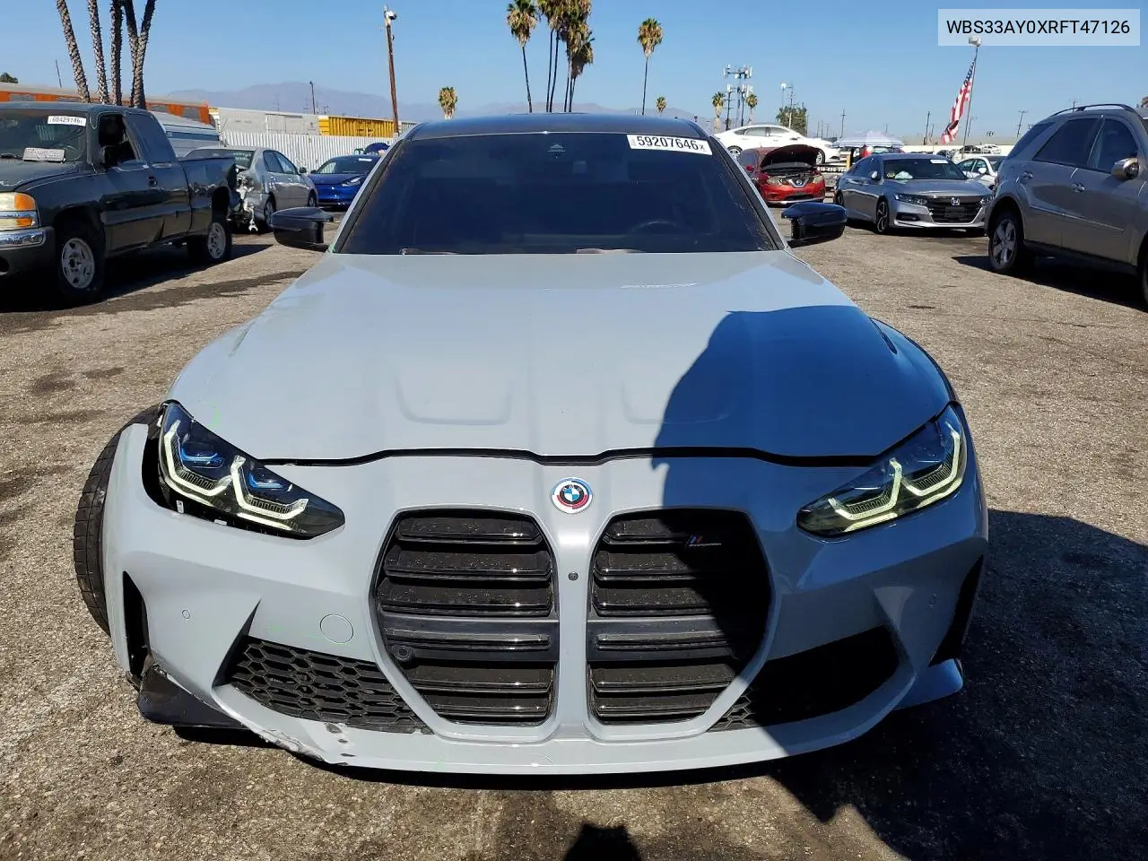 2024 BMW M3 Competition VIN: WBS33AY0XRFT47126 Lot: 59207646