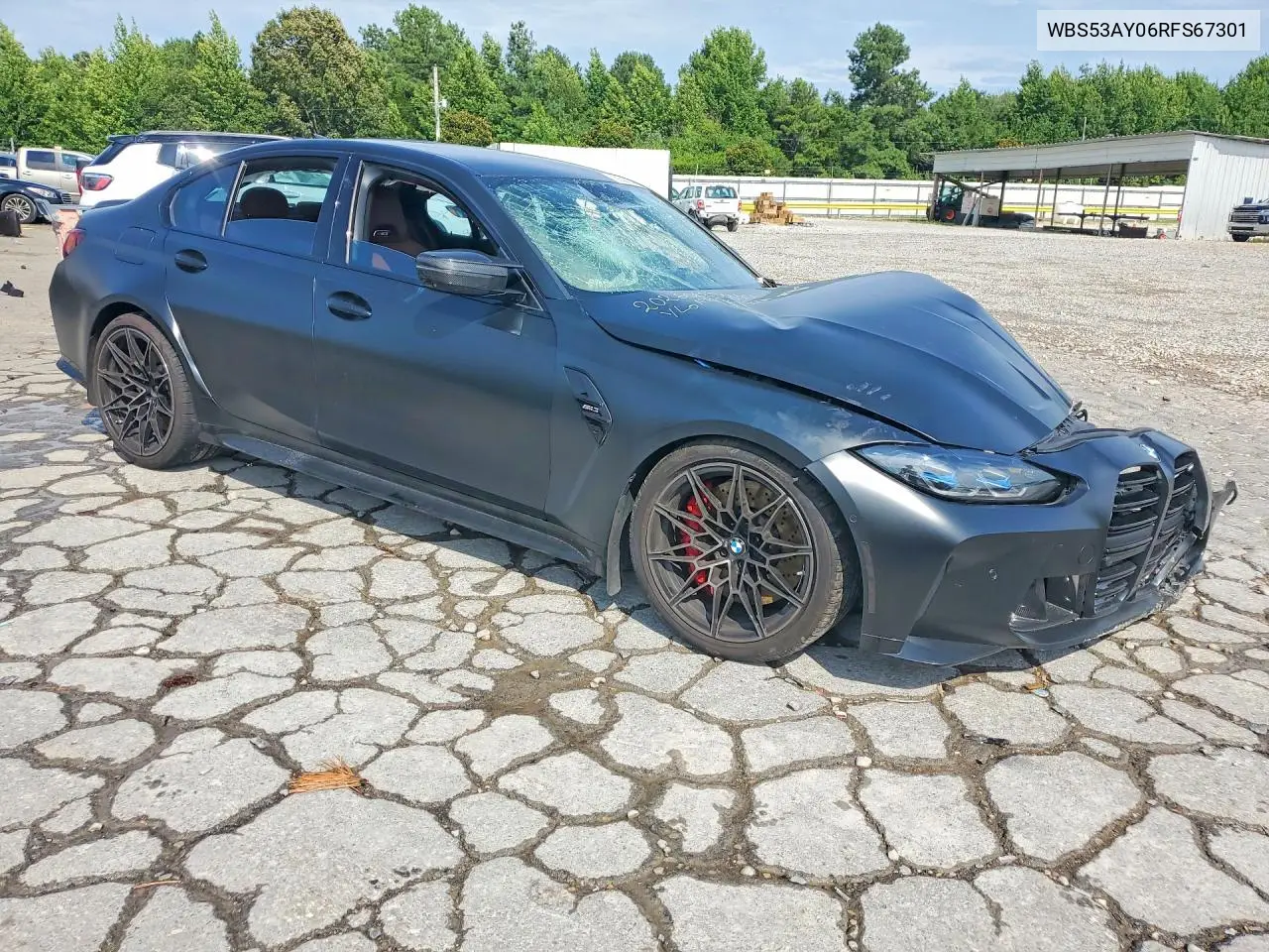 2024 BMW M3 VIN: WBS53AY06RFS67301 Lot: 59387646