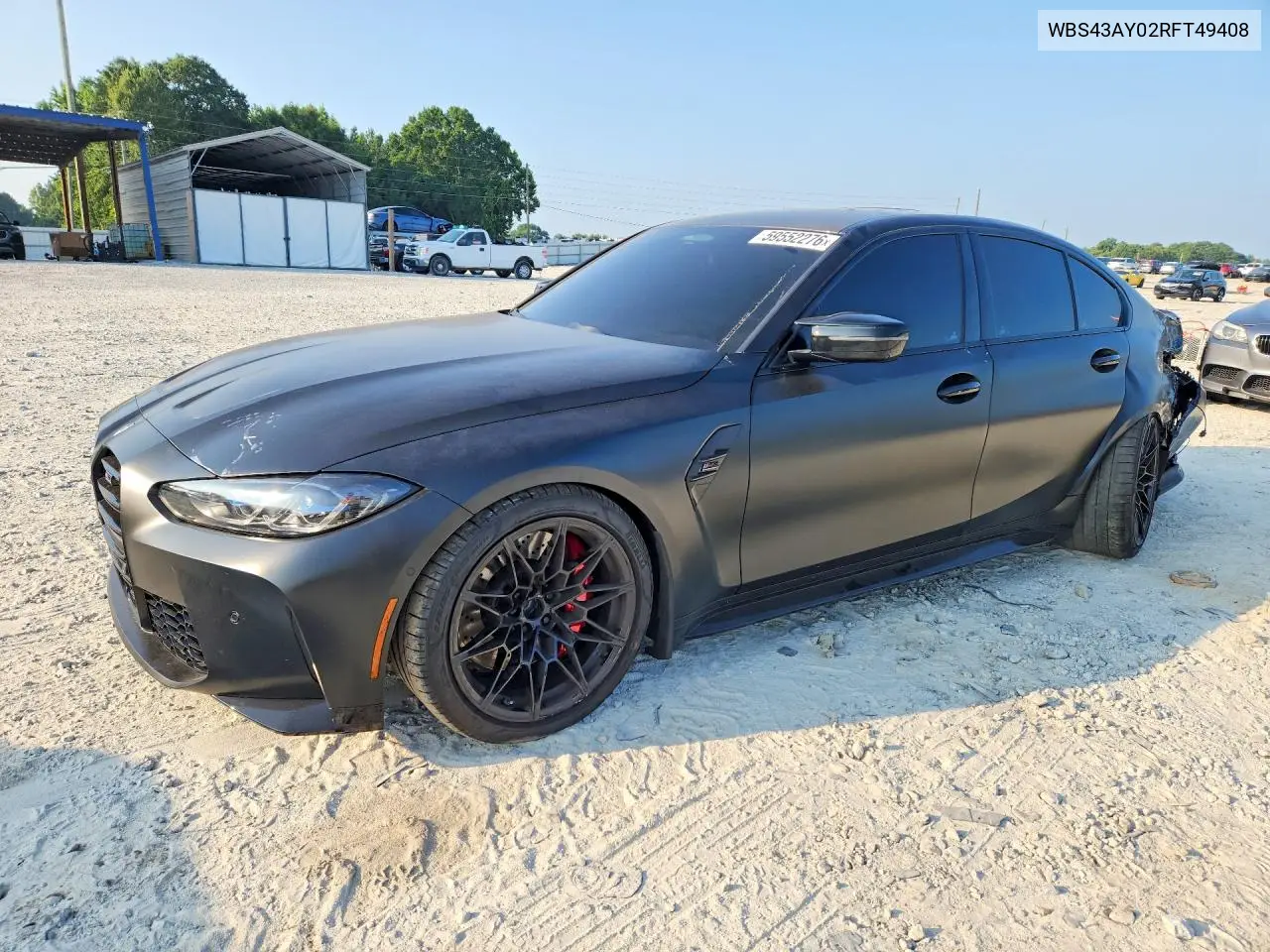 2024 BMW M3 Competition VIN: WBS43AY02RFT49408 Lot: 59552276