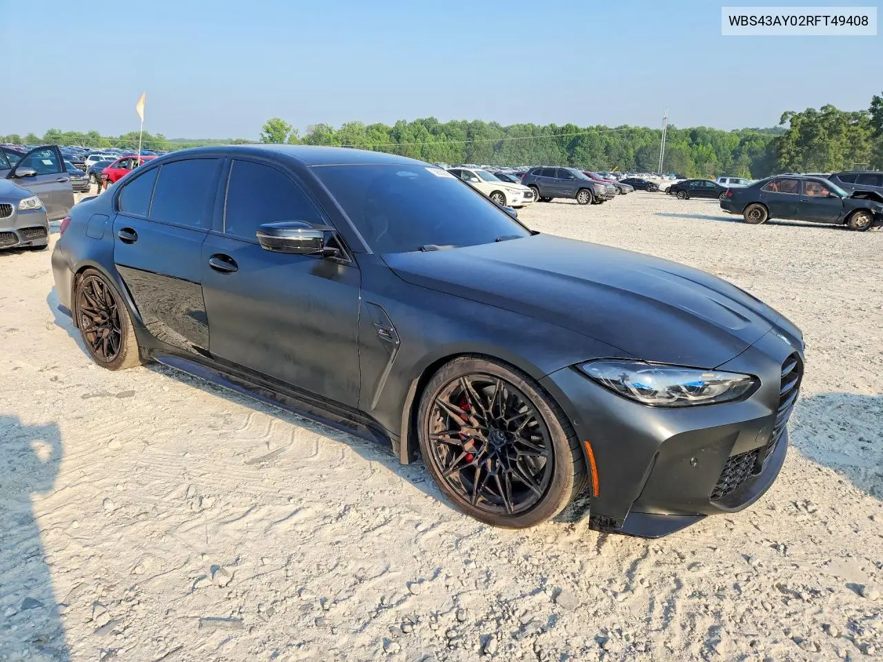 2024 BMW M3 Competition VIN: WBS43AY02RFT49408 Lot: 59552276
