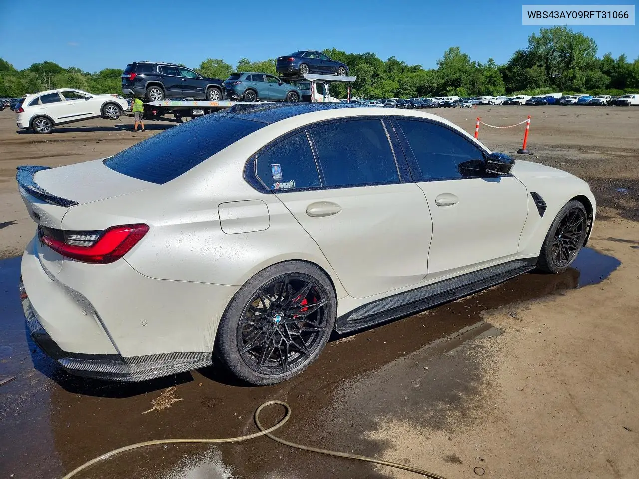 2024 BMW M3 Competition VIN: WBS43AY09RFT31066 Lot: 59644136