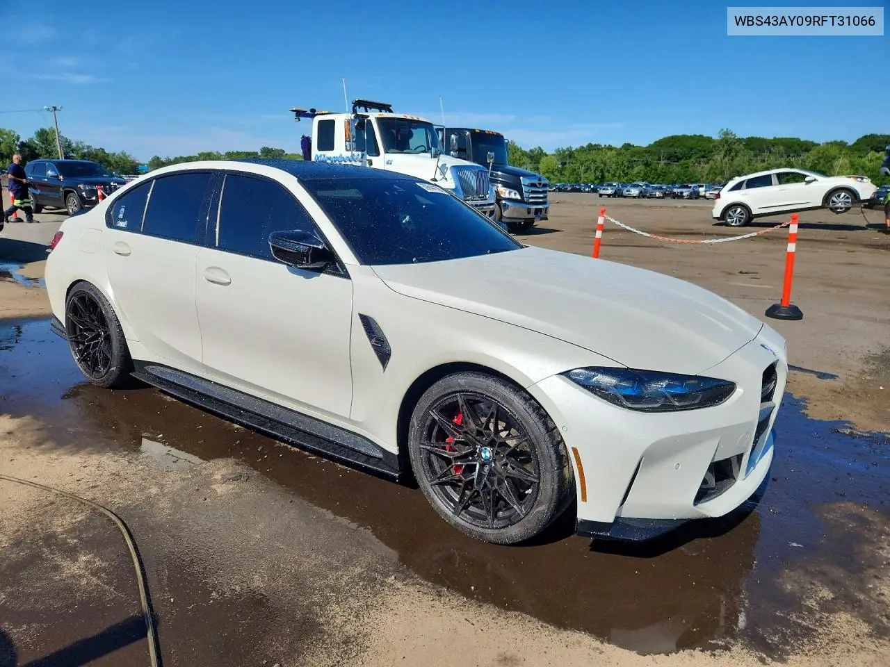 2024 BMW M3 Competition VIN: WBS43AY09RFT31066 Lot: 59644136