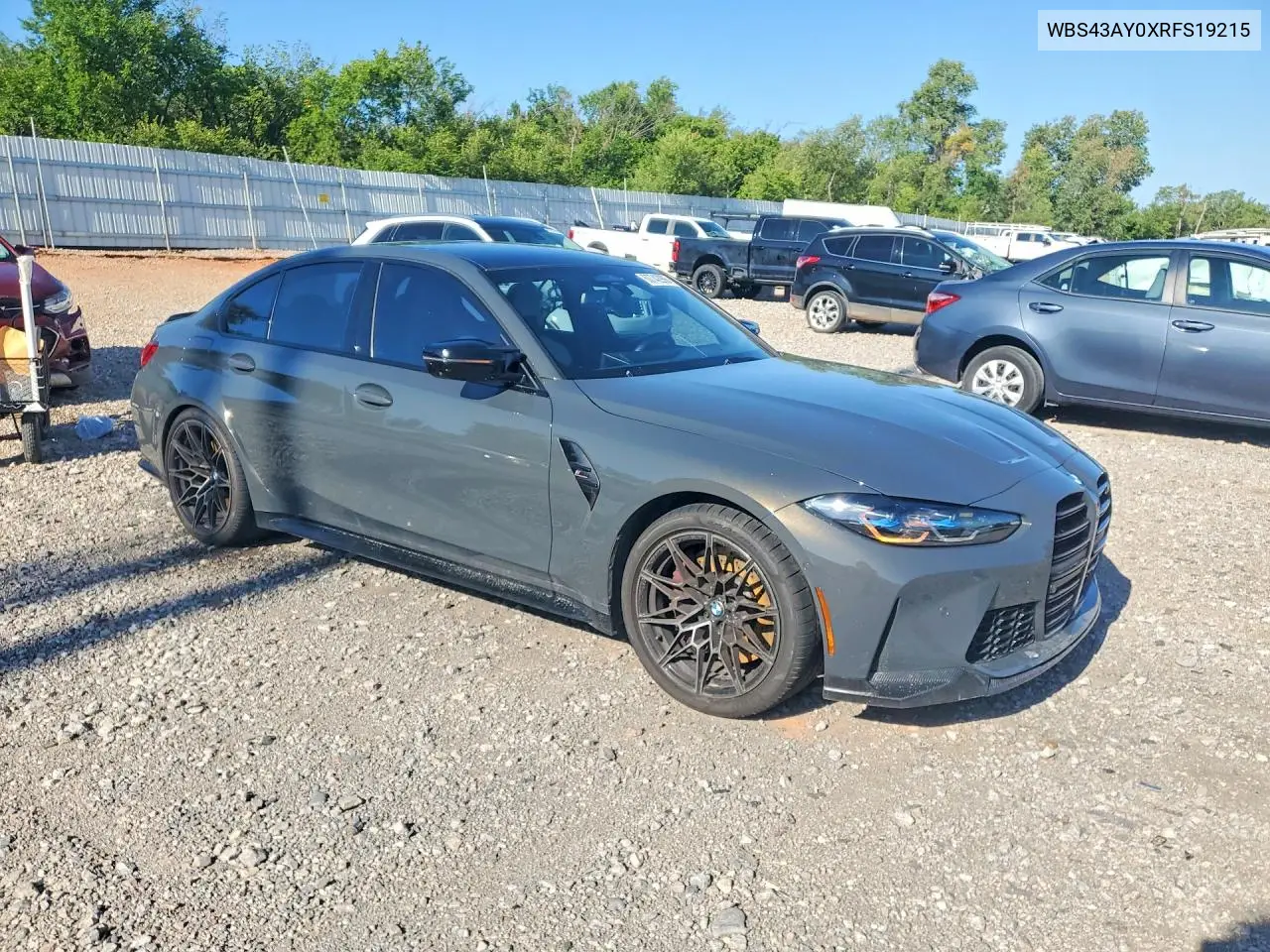 2024 BMW M3 Competition VIN: WBS43AY0XRFS19215 Lot: 60742986